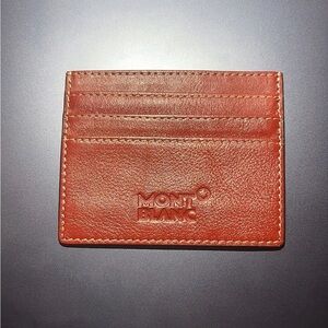 Montblanc Tan Leather Card Holder